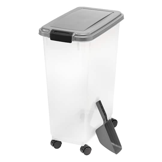 IRIS Chrome Airtight Pet Food Container